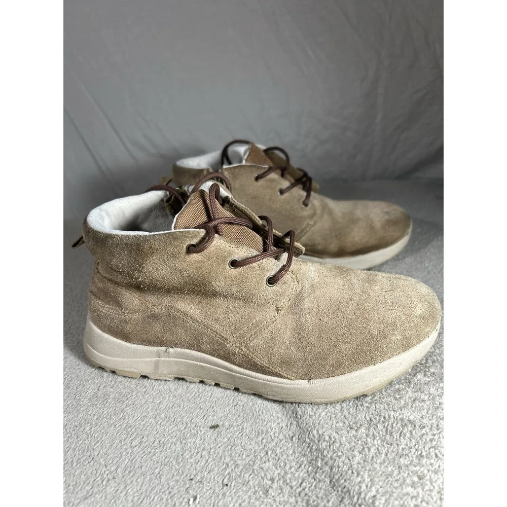UGG 1125410K Chestnut Tan Suede Chukka Sneaker Boots Youth Size 4 Zip